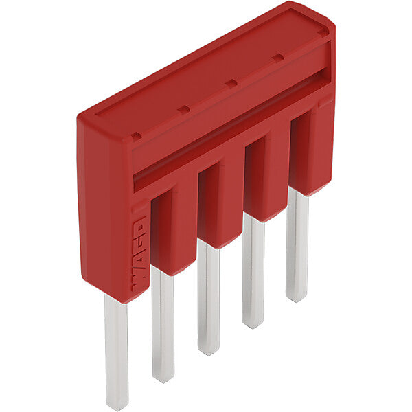 WAGO Kammbrücker, isoliert 5-fach, rot 2000-405/000-005